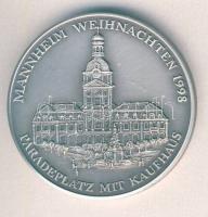 Németország 1998. "Karácsony - Mannheim" Ag 14,8g emlékérem T:1