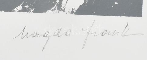 Frank Magda (1914-1997): Kompozíció. Szitanyomat, papír, jelzett, számozott (24/40), 40x26 cm