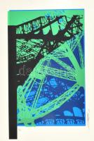 Hervé, Rodolf (1957-2000): Eiffel-torony. Szitanyomat, papír, jelzett, számozott: 1/40. 36x21,5 cm. / Hervé, Rodolf (1957-2000): Eiffel-tower. Screenprint on paper, signed, numbered: 1/40, 36x21,5 cm.