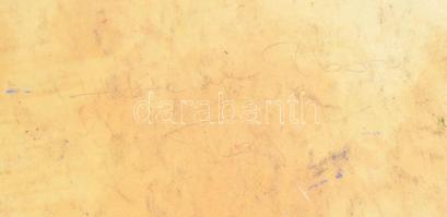 Hetényi Tibor (1891-1977): Dombos táj. Tempera, papír, jelzés nélkül, lapszéli apró sérüléssel, 43x5...