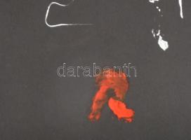 Rác András (1926-2013): Telihold. Computer print, papír, jelzett, 28x44 cm