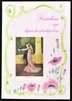Szerelem régi képes levelezőlapokon. 95 oldal, Postcard Bt. Kossuth Nyomda Rt. Budapest, 1994. / Love on old postcards. 95 pg.