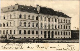 1906 Temesvár, Timisoara; Állami ipar szakiskola. Divald Károly 766. / school