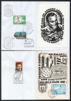 "Halmozott grafika" (Bélyeg, bélyegzés, ex libris) 6 db: ifj. Sáros András, Kékesi László,...