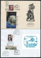 "Halmozott grafika" (Bélyeg, bélyegzés, ex libris) 6 db: Vincze László (Seuso kincsek), Ür...