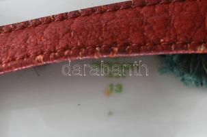 Hollóházi kulacs, Márka Vermouth címkével, hibátlan, m: 23,5 cm