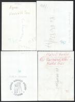 cca 1960-1970 Magyar színésznők sajtófotói (Bulla Elma, stb.), 8 db, 18×13 cm