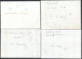 cca 1960-1970 Magyar színésznők sajtófotói (Bulla Elma, stb.), 8 db, 18×13 cm