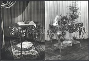 Szobabelső és bútorok, 3 db fotó, Seidner Zoltán, Járai Rudolf és Dr. Csörgeő Tibor felvételei, pecs...