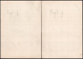 Végh Gusztáv (1889 - 1973): 5 db grafika, rajz. reklám terv. Vegyes technikák kb 13x18 cm