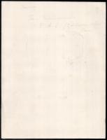 Végh Gusztáv (1889 - 1973): 5 db grafika, rajz. reklám terv. Vegyes technikák kb 13x18 cm