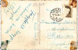 1942 Zilah, Zalau; látkép. Foto Elite Péter / general view, photo (ragasztónyom / glue marks)