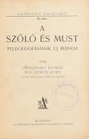 Osztróvszky Antalné Dr. E. Németh Ágnes: A szőlő és must feldolgozásának új iránya. Gazdasági Tanácsadó 28. sz. Bp.,[1928], Athenaeum, 240 p. Szövegközi és egészoldalas illusztrációkkal. Átkötött félvászon-kötésben, helyenként kissé foltos, a címlapon bélyegzővel.