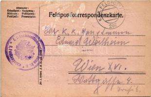 1915 Sommerwohnung zu vermieten! Schrapnellsicher! Feldpostkorrespondenzkarte / Első világháborús os...