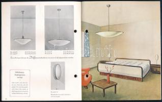 1939 Diffuna-Leuchten für das schöne Heim, német lámpakatalógus, fekete-fehér és színes képekkel, ly...