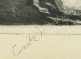 Csók István (1865-1961) - Prihoda István (1891-1956): Thámár (akt). Rézkarc, papír, jelzett (Csók), ...