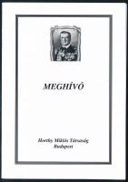 2005 Horthy Miklós Társaság ünnepi meghívója