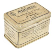 Alucol fém gyógyszeres doboz 85 x 5,3 x 5 cm, enyhén viseltes állapotban.