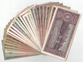 28db-os magyar Pengő bankjegytétel T:F,VG