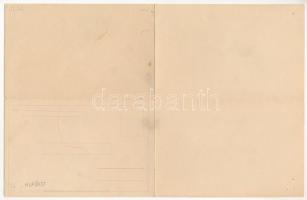 Alföld - A/4-es lappá kihajtható térkép. Képzőművészeti Alap s: Szűcs Pál (lyukak / pinholes)