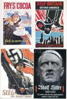 4 db MODERN reprint náci propaganda képeslap / 4 modern Nazi reprint propaganda postcards