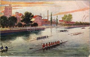 Regatta, rowing. B.K.W.I. 460-3. s: E. Ranzenhofer
