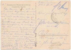 5 db második világháborús német katonai képeslap Hermann Schneider szignóval: 1942-45 között az oros...