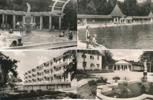 Harkány - 50 db modern fekete-fehér képeslap 1950-es és 1960-as évekből