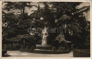 1927 Abbazia, Opatija; Parco / park (EK)