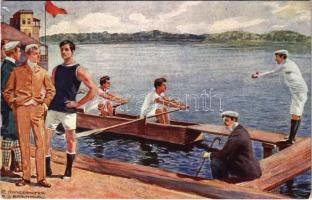Regatta, rowing. B.K.W.I. 460-2. s: E. Ranzenhofer (EK)