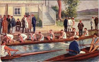Regatta, rowing. B.K.W.I. 460-5. s: E. Ranzenhofer (EK)