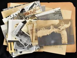 Vegyes papírrégiség tétel, reklámok, címkék, stb