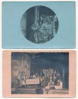 Modor, Modra, Modern; népviselet / Slovak folklore - 2 db RÉGI fotó képeslap / 2 pre-1945 photo postcards