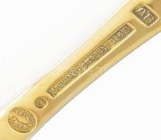 1986 Ezüst(Ag) Georg Jensen dán díszvilla, jelzett, h: 14,6 cm, nettó: 41, g Aranyozott, hibátlan