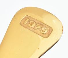 1978 Ezüst(Ag) Georg Jensen dán dísz kés jelzett, h: 16,5 cm, nettó: 61, g Aranyozott, hibátlan