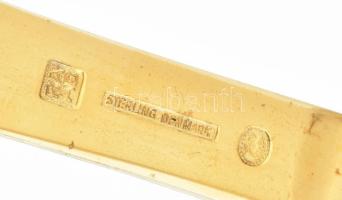 1978 Ezüst(Ag) Georg Jensen dán dísz kés jelzett, h: 16,5 cm, nettó: 61, g Aranyozott, hibátlan