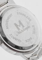 Michelangelo Italy kvarc karóra, működő, jó állapotban, fém szíjjal 38 mm