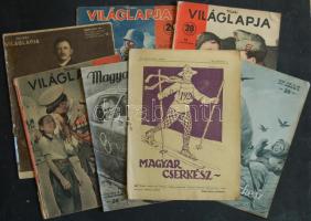 1926-1943 4db Tolnai Világlapja és 3db Magyar Cserkész vegyes minőségben