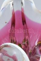 Nagyméretű Chribska színátmenetes üvegváza, terv.: Josef Hospodka. Aljánál kis pattanással, jelzés n...