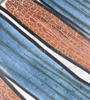 Kerezsi Gyöngyi (1943- ): Ovális kínálótál. Jelzett, kis kopással, 22x19 cm