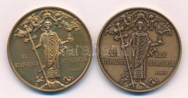 Lebó Ferenc (1960-) 1994. "Attila találkozása Nagy Szent Leó Pápával / Szent István" arany...