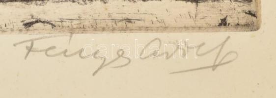 Fényes Adolf (1867-1945) - Prihoda István (1891-1965): Testvérek. Rézkarc, papír. Jelzett (Fényes Ad...