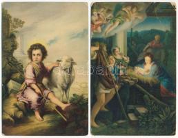 25 db RÉGI Stengel litho művész képeslap vegyes minőségben / 25 pre-1945 Stengel litho art postcards...