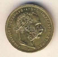 Ausztria 1887. 8Fl/20Fr Au 6,4516g T:2