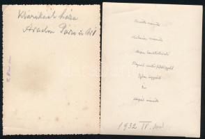 1932 Arad, urak társásága a Raduly étterem és kávéház előtt (köztük rendőrfőfelügyelő, banktisztvise...