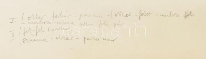 Rác András (1926-2013): Budapest, Dunapart, Parlament. Színes linómetszet, papír, jelzés nélkül, lap...