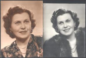 cca 1930-1945 8 db portréfotó, vegyes méretben