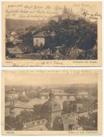 PRÁGA - 22 db régi képeslap / PRAHA - 22 pre-1945 postcards