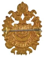 Osztrák-Magyar Monarchia 1916. "Hadsegélyezés" zománcozott bronz sapkajelvény (26x20mm) T:...