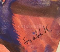 Szabó Klára (?-?): Sugovica part, Baja. Akvarell, papír, jelezve jobbra lent, paszpartuban. 28,5x42 ...